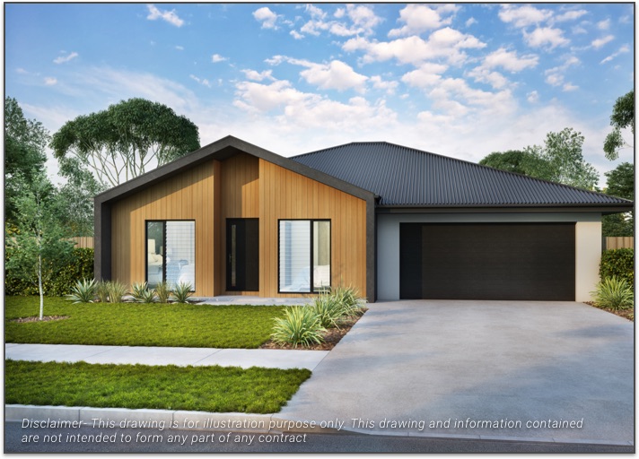 House and Land Package 1 - Front Elevation - Cairns Builder